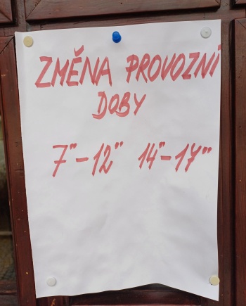 Změna pracovní doby.