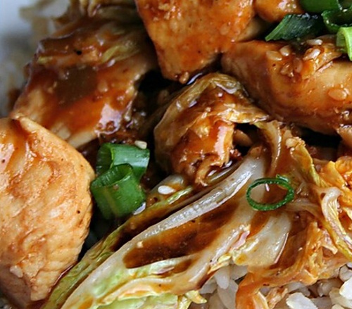 Pekingské zelí s vepřovým masem